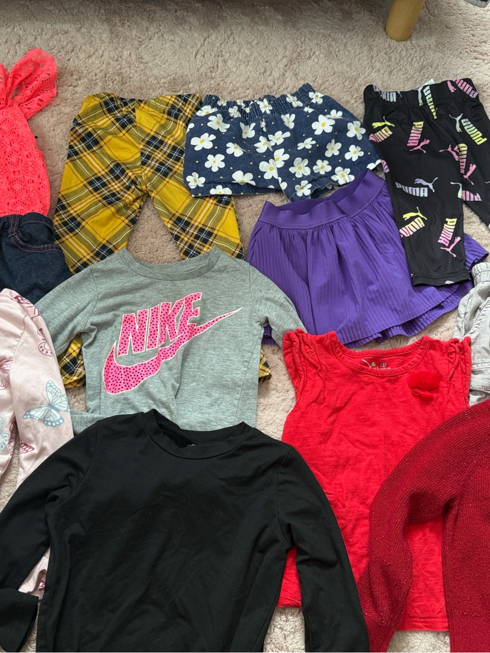 Cat & Jack Sparkling Red Knit Top